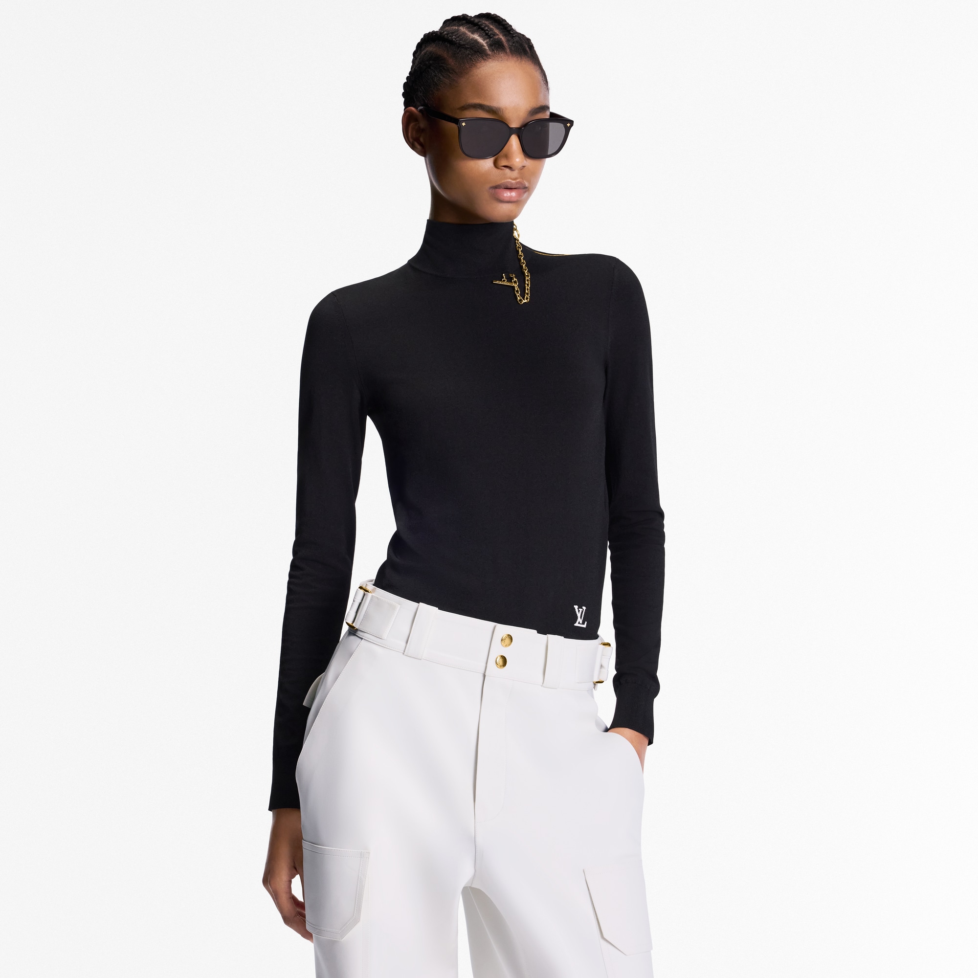 Shoulder Detail Turtleneck Sweater - Ready-to-Wear | LOUIS VUITTON